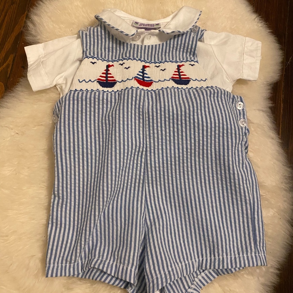 Seersucker 2-piece 9 months